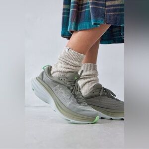 Hoka One One Womens Bondi 8 Olive Green Sneakers 6.5